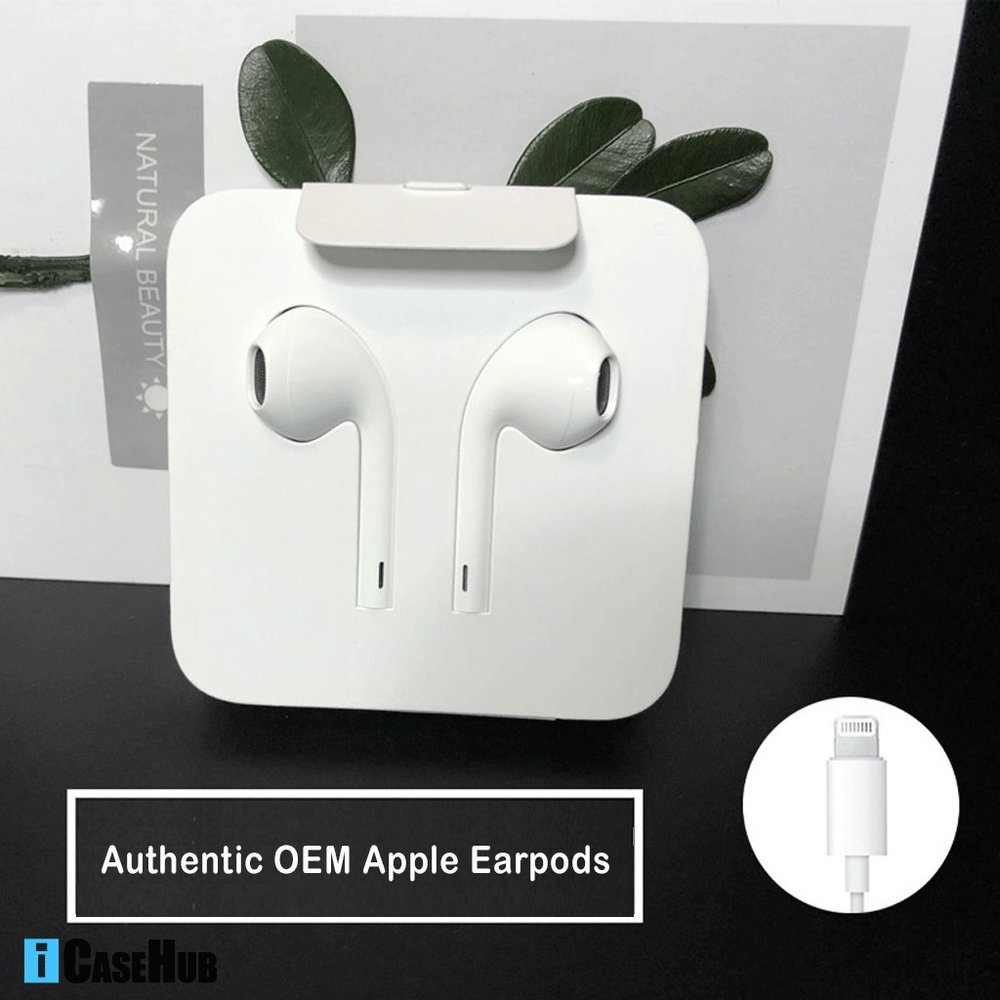 OEM Apple iPhone Earpods with Lightning + Adapter